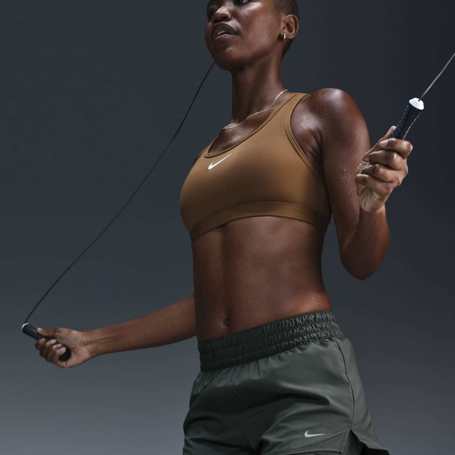 Nike Classic One 2 in 1 3in Shorts - Vintage Green/Reflective Silver