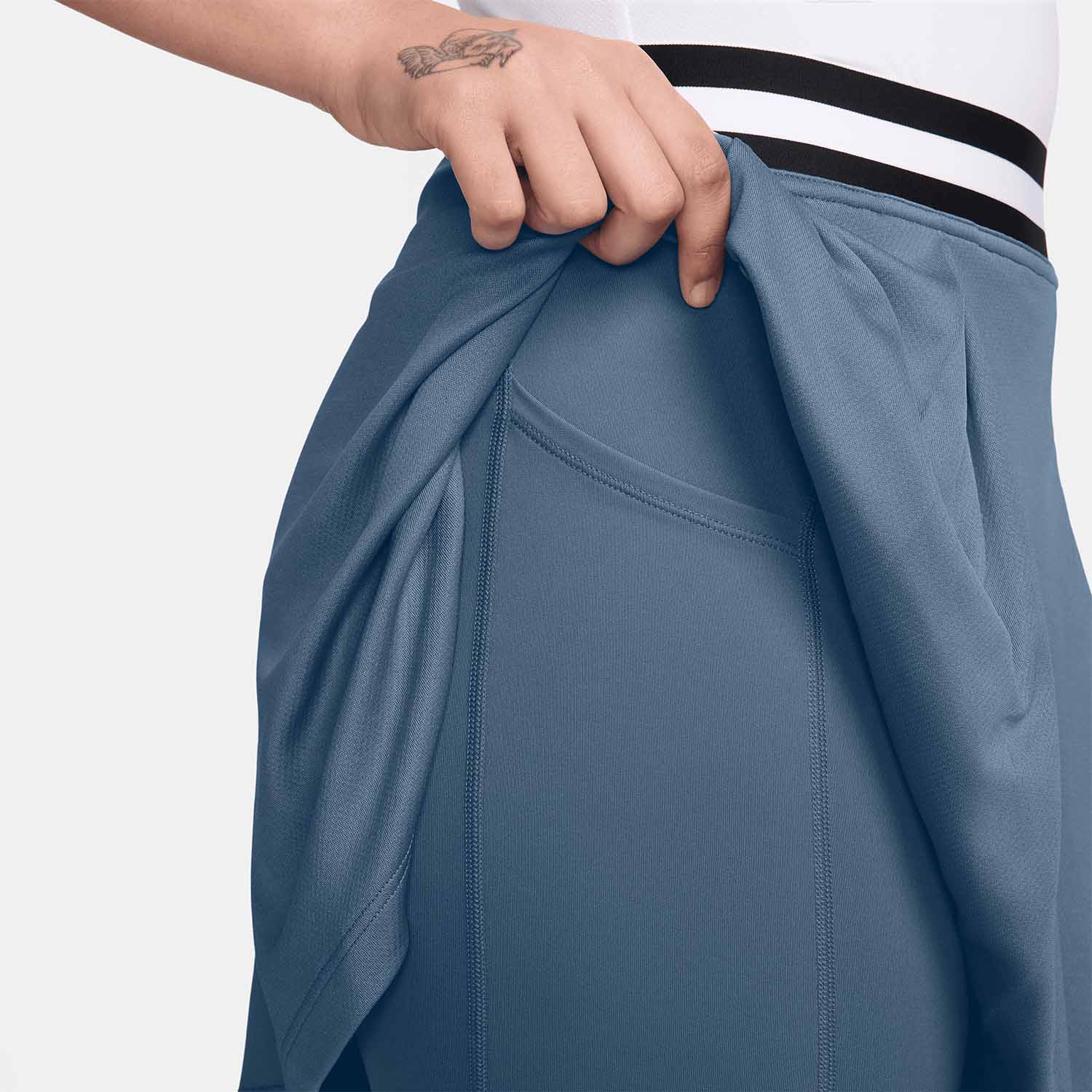 Nike Court Dri-FIT Heritage Skirt - Aegean Storm