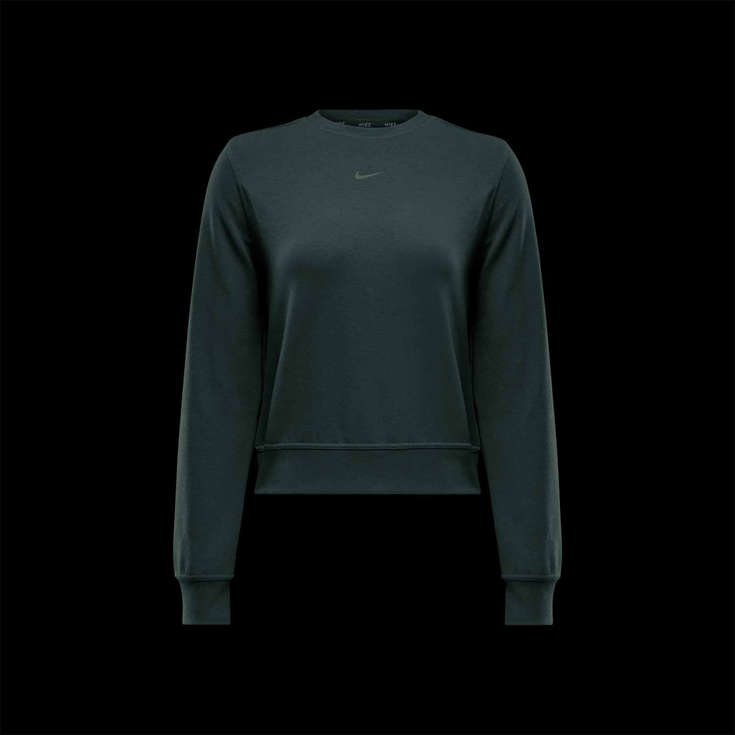 Nike Dri-FIT One Crew Hoodie - Vintage Green/Black