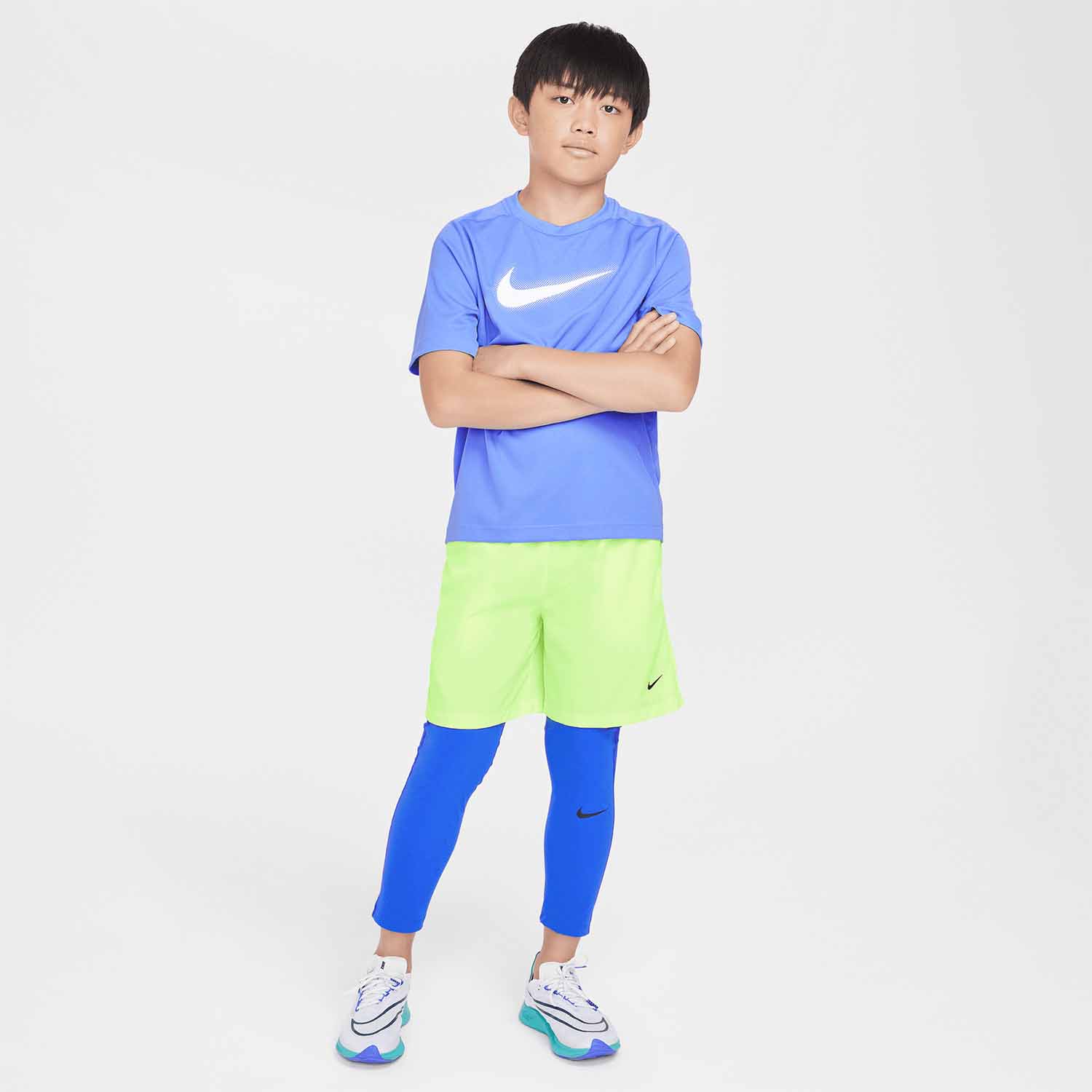 Nike Dri-FIT Icon T-Shirt Boy - Royal Pulse/White