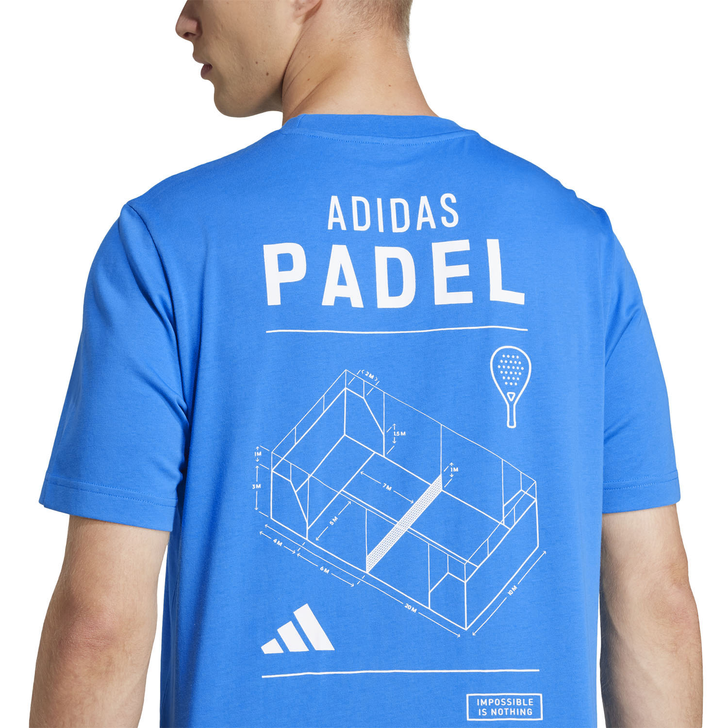 Vestipassioni T-Shirt Padel Campo Gioco Sport – Cotone Special Edition, Taglie Bambini E Adulti (Celeste, XXL)