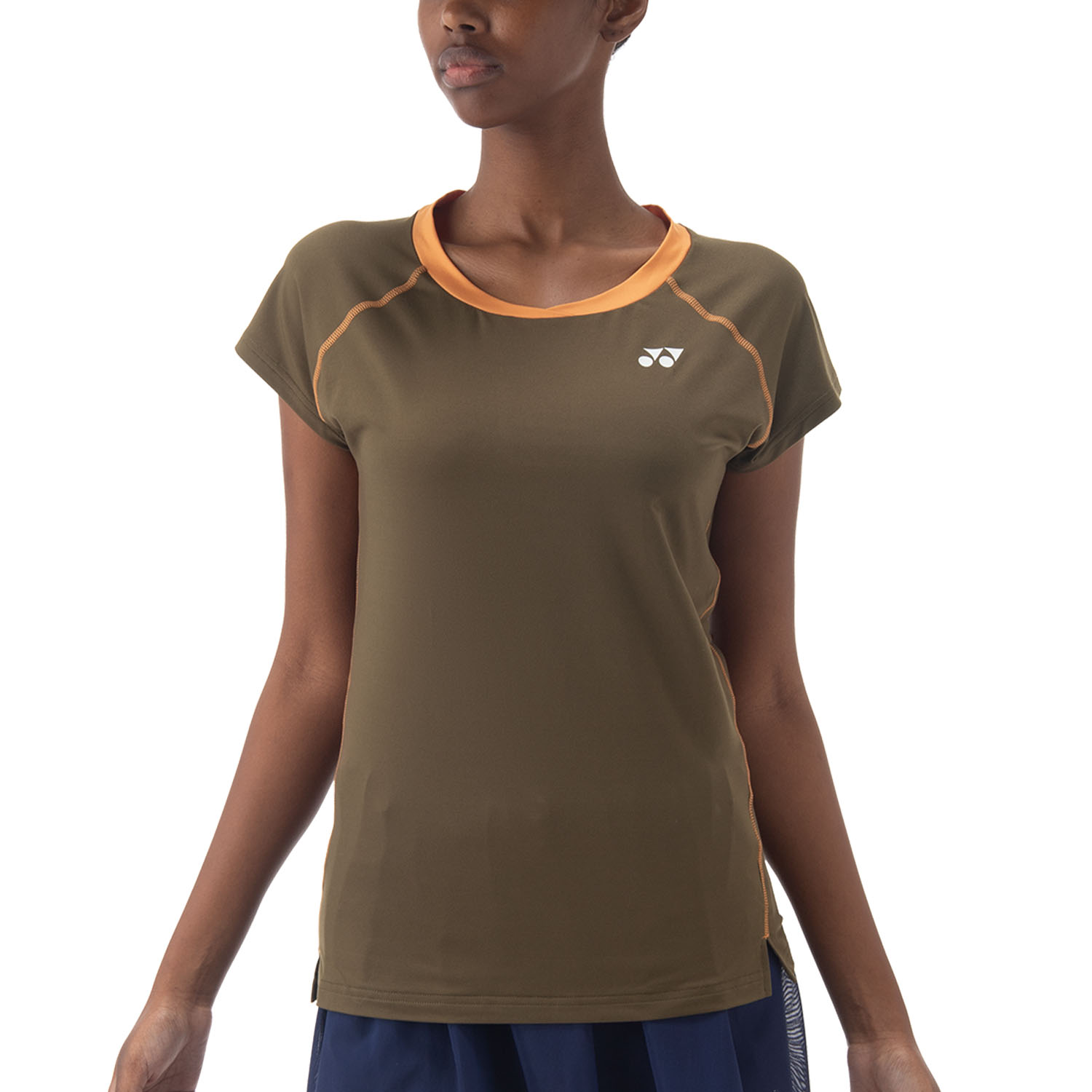 Yonex Crew Maglietta - Oil Brown