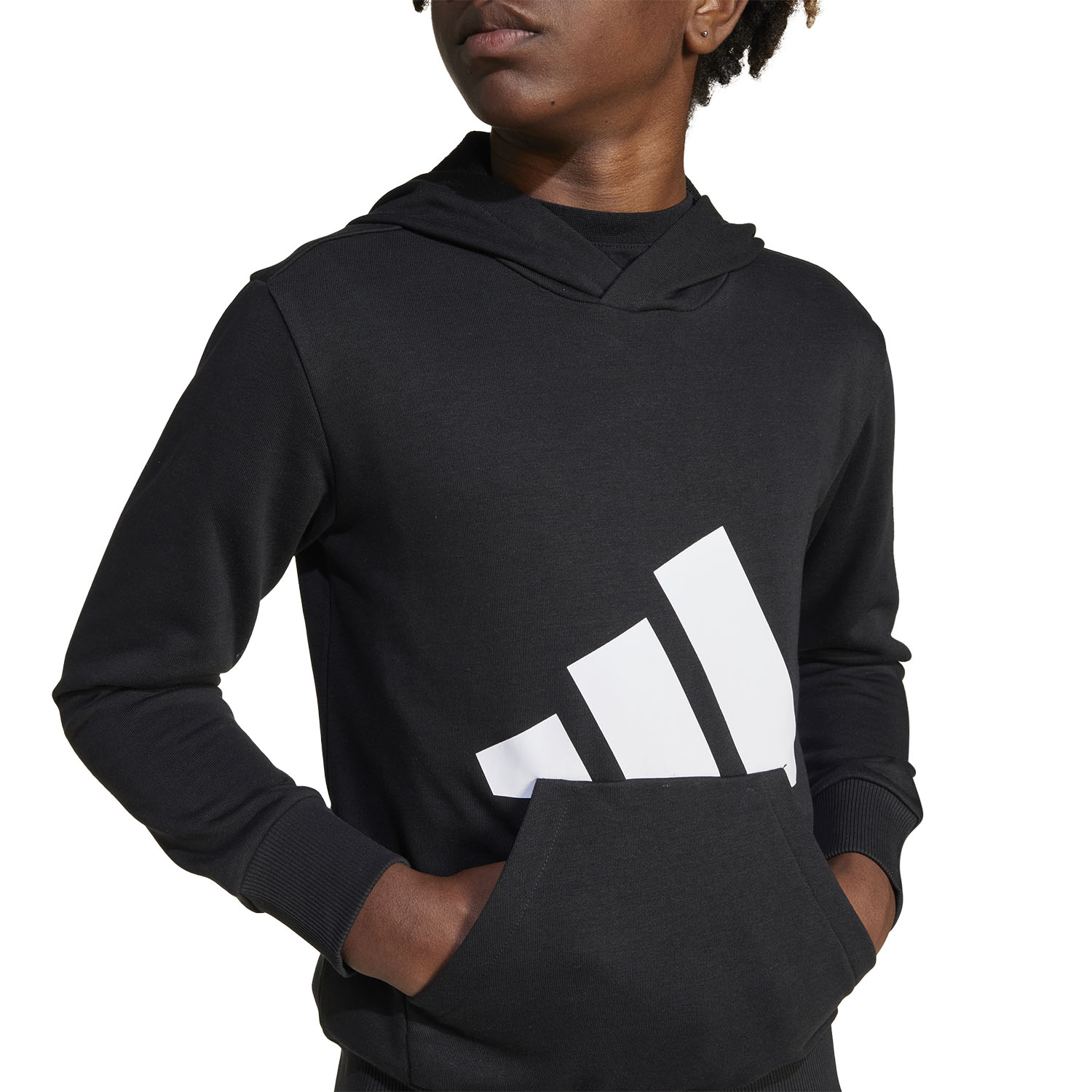 adidas Essentials Felpa Bambini - Black/White