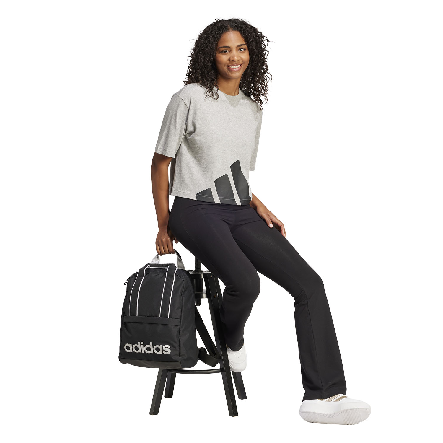 adidas Essentials T-Shirt - Medium Grey Heather/Black