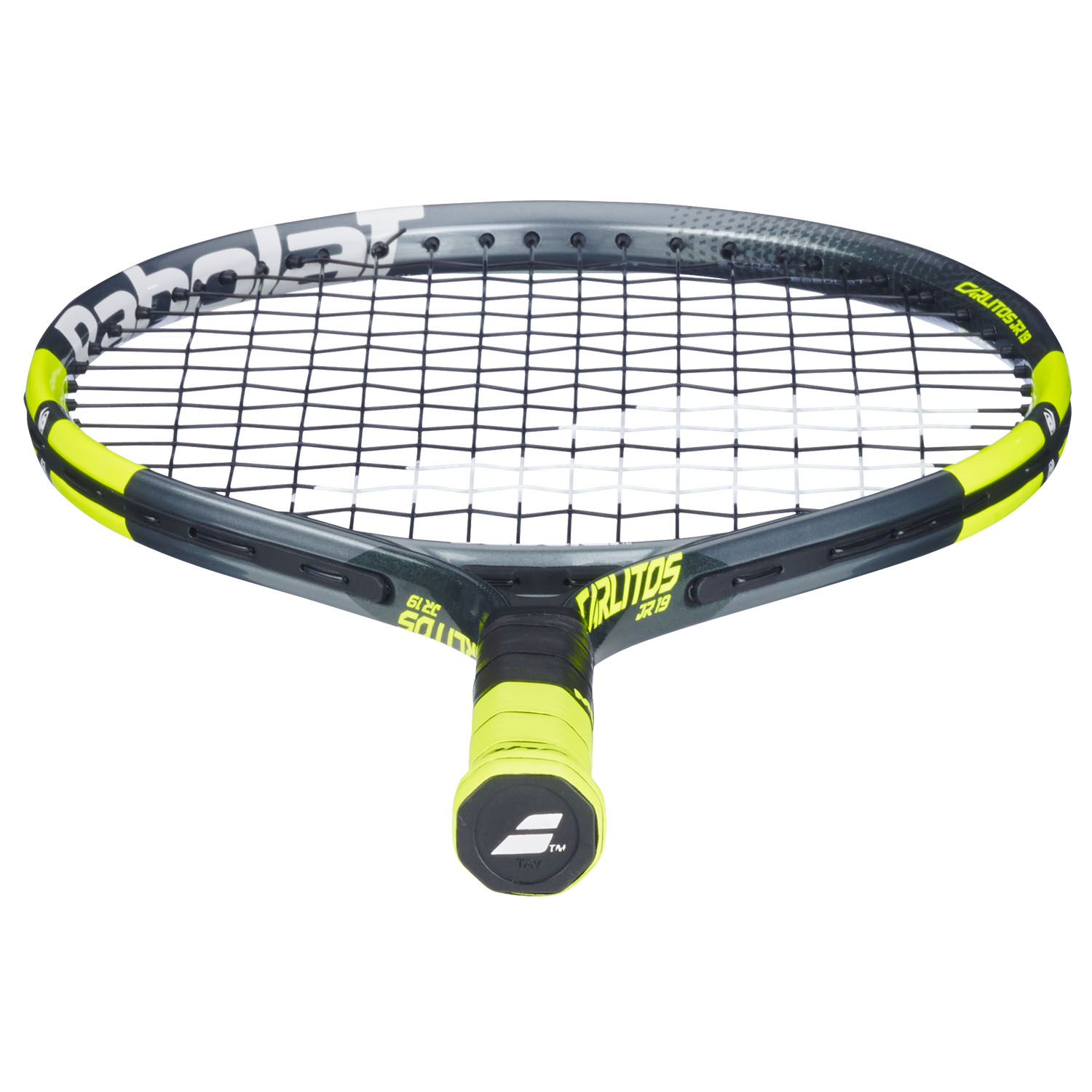 Babolat Carlitos Junior 19 Racket - Grey/Fluo Yellow