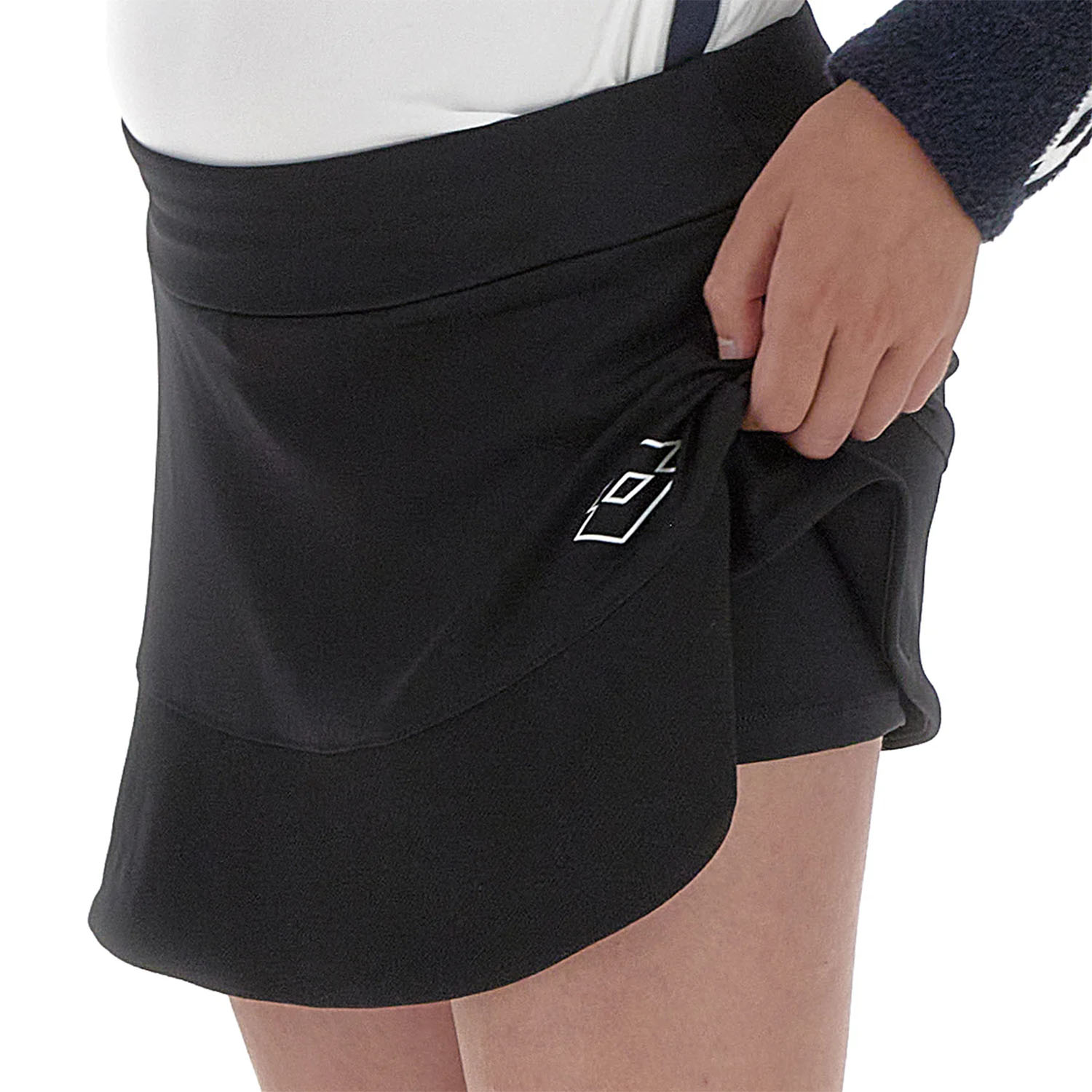 Lotto Squadra III Skirt Girls - All Black