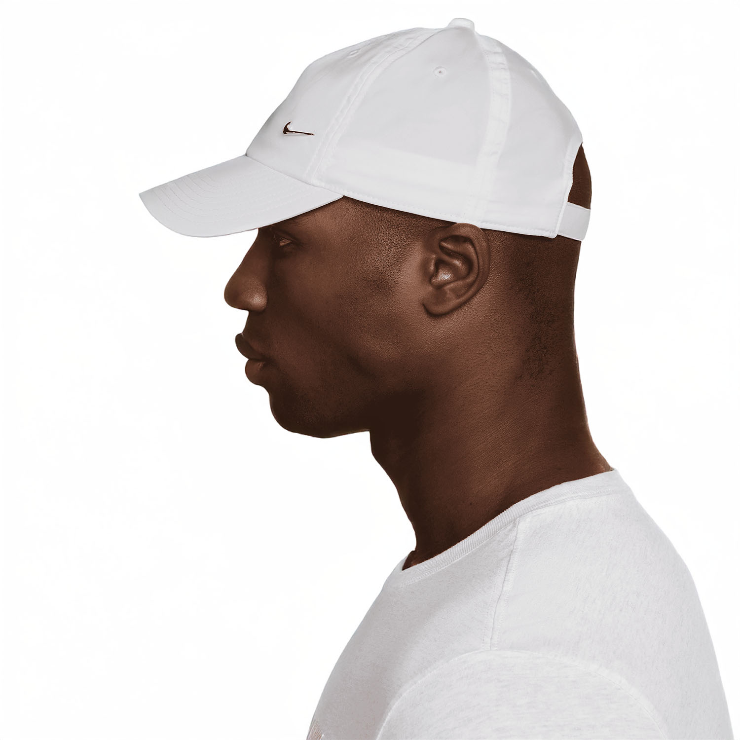 Nike Dri-FIT Club Cappello - White/Metallic Gold