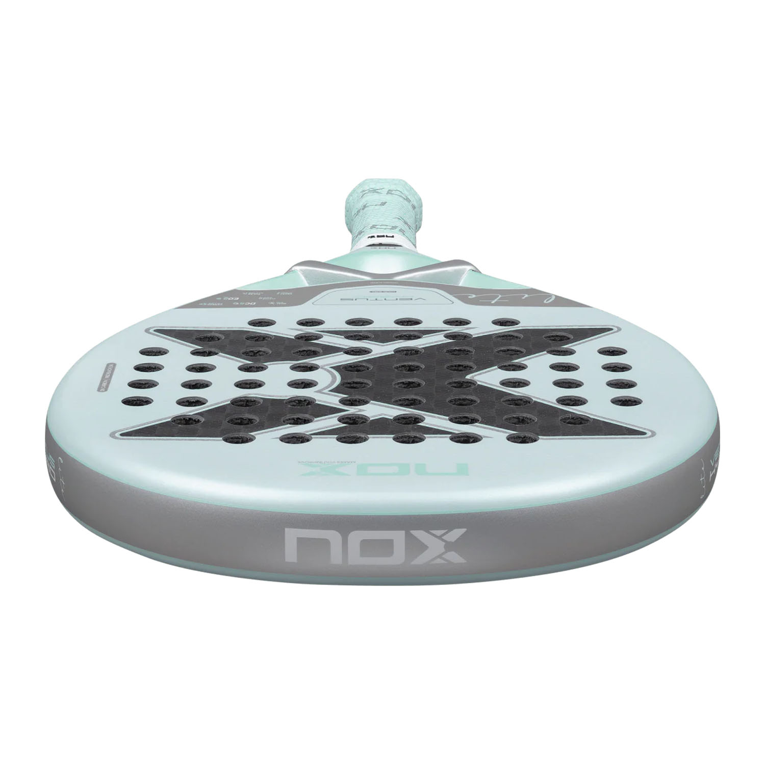 NOX Ventus Hybrid 12K Lite Padel - Light Turquoise/Silver