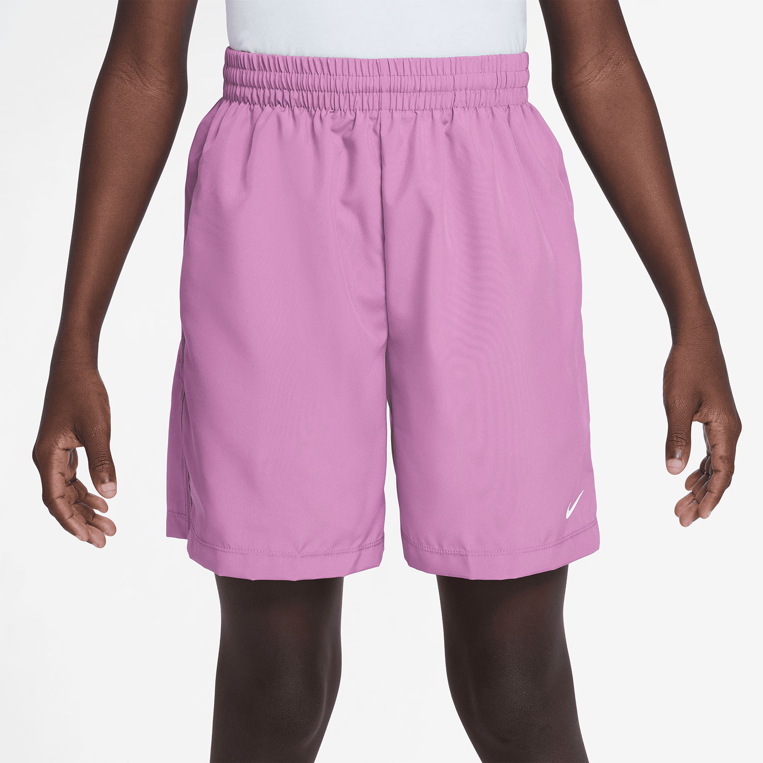 Nike Dri-FIT Icon 6in Pantaloncini Bambino - Light Magenta/White