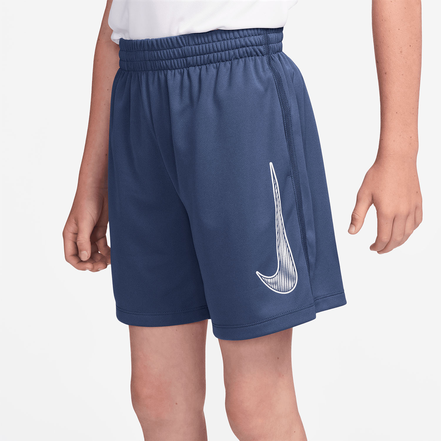 Nike Multi 5in Pantaloncini Bambino - Mystic Navy/White
