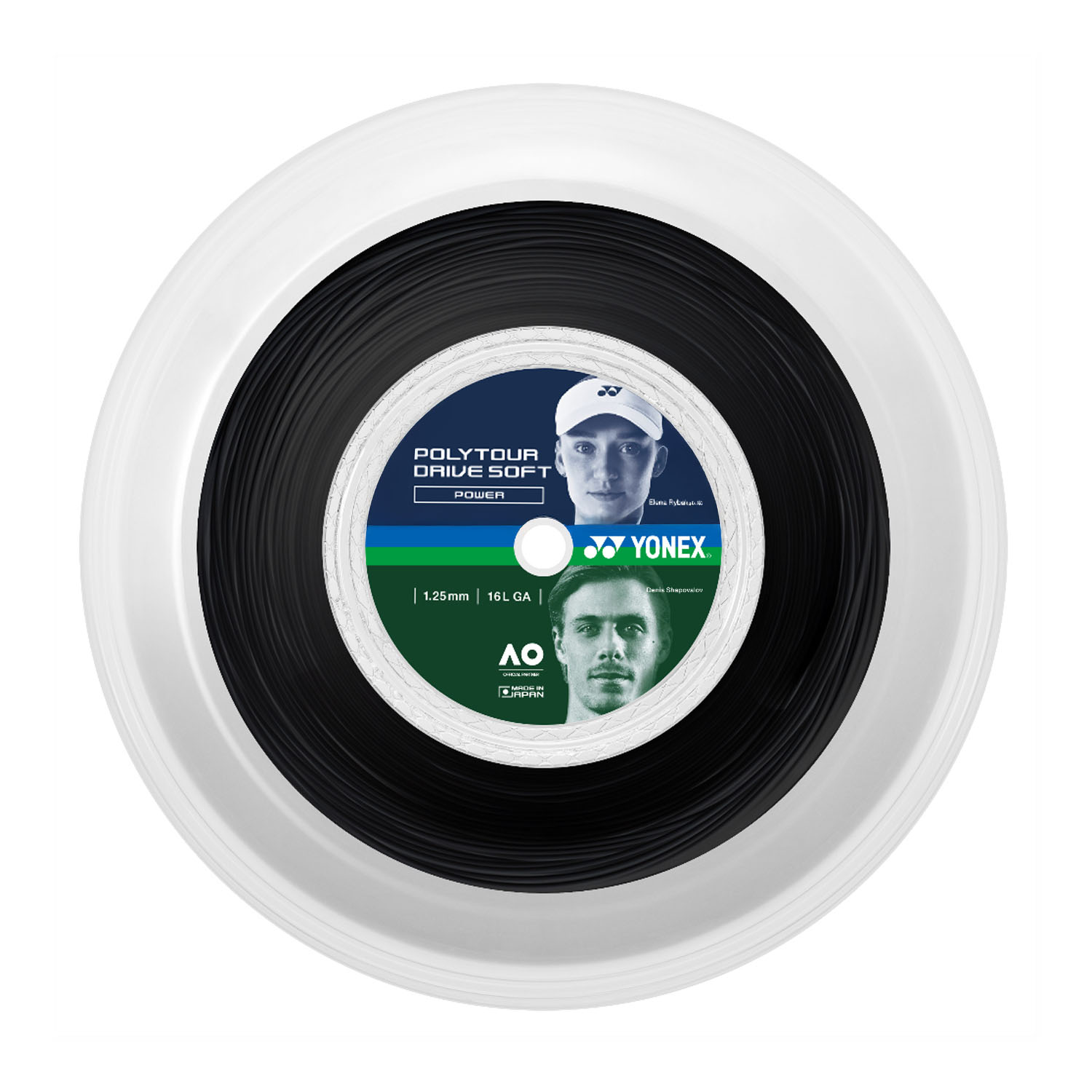 Yonex PolyTour Fire 1.25 Bobina 200 m - Black