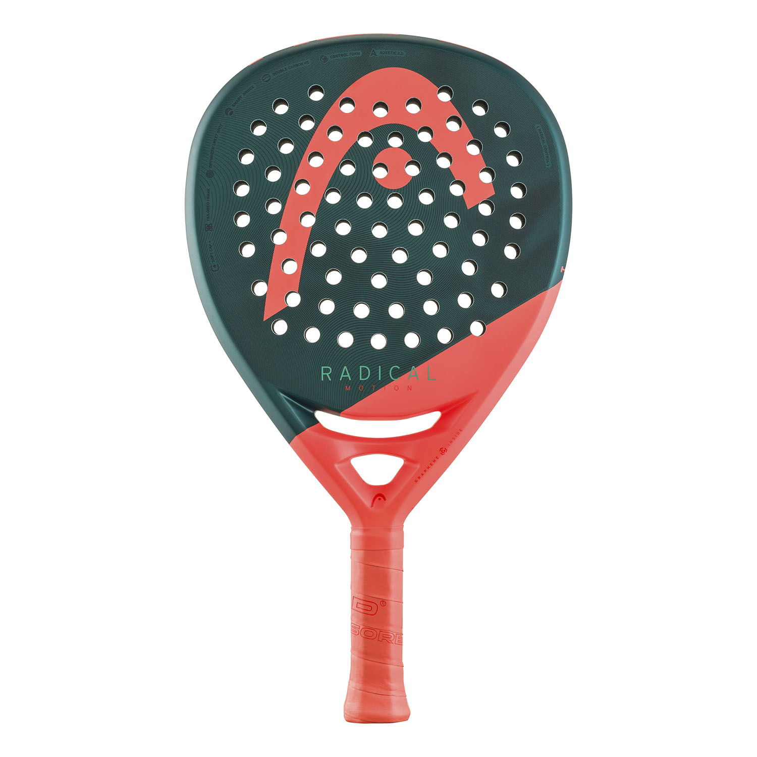 HEAD Radical Motion 2026 Padel - Green/Red