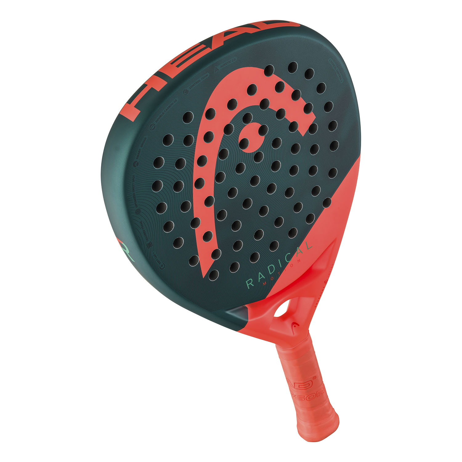 HEAD Radical Motion 2026 Padel - Green/Red