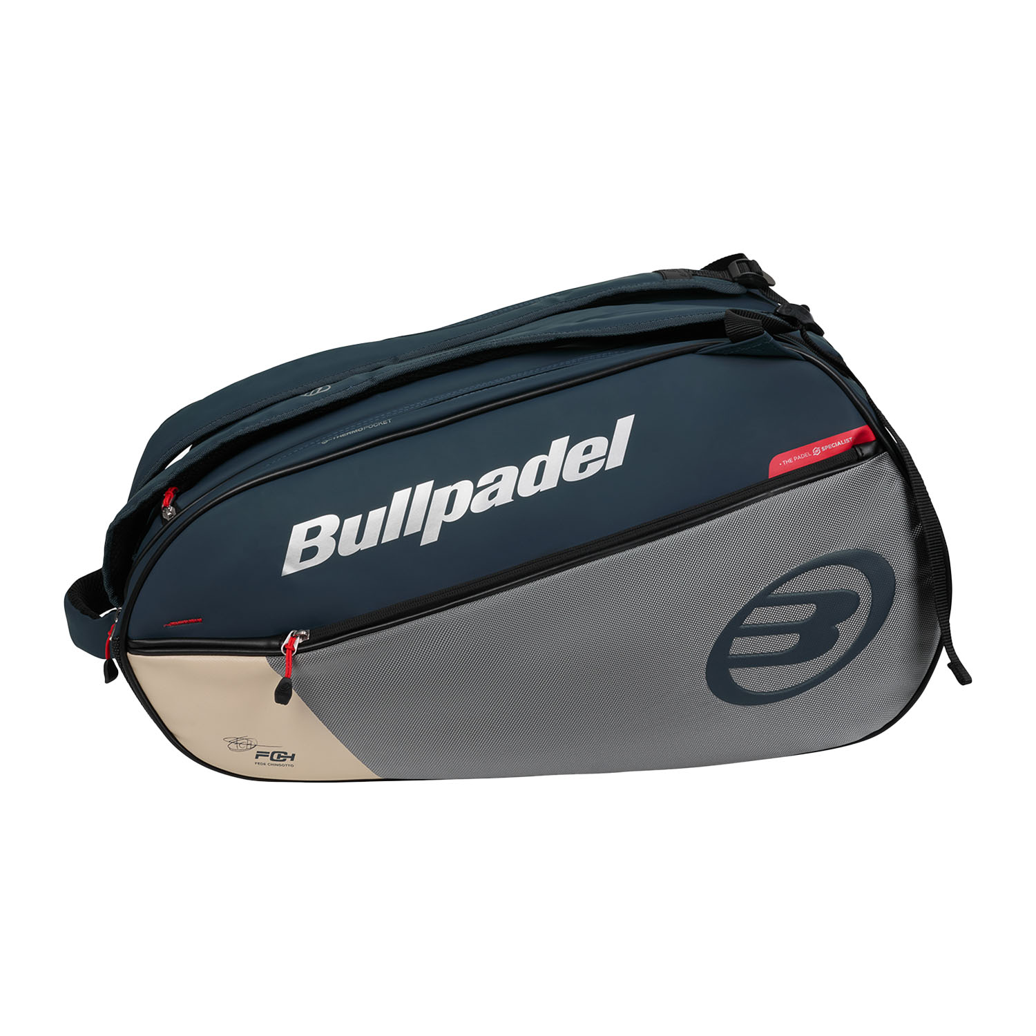 Bullpadel Neuron Logo Bag - Gris Oscuro