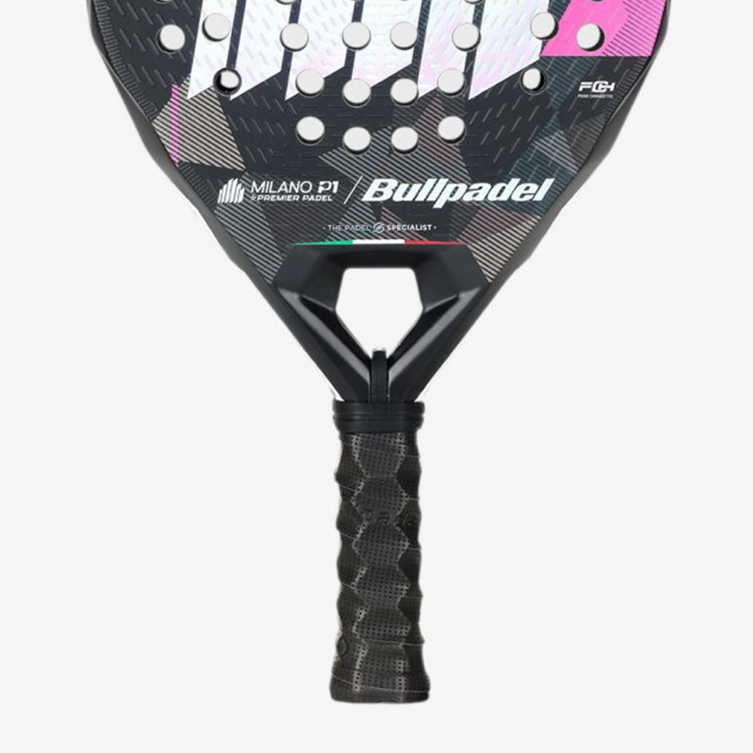 Bullpadel Neuron 02 Edge Milano Padel - Black/White/Fuchsia
