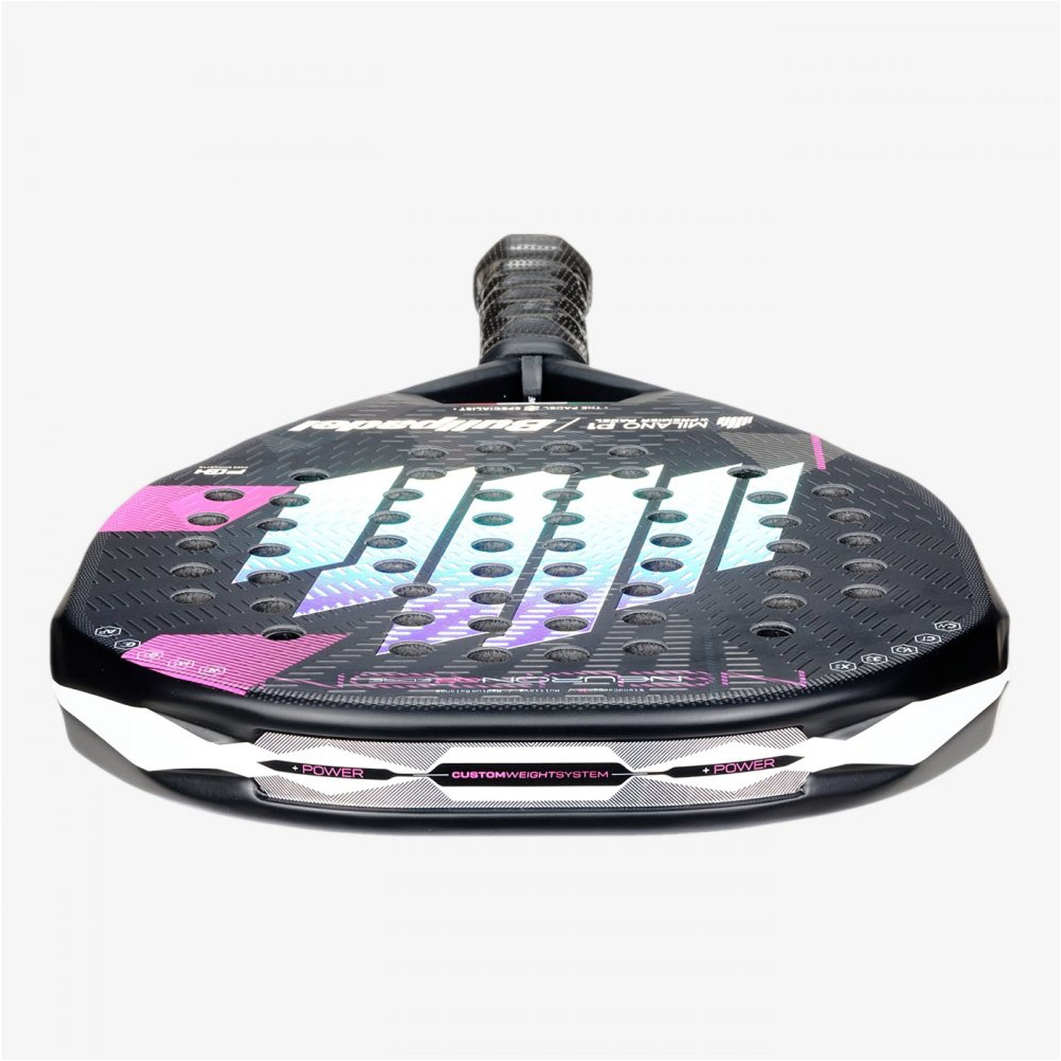 Bullpadel Neuron 02 Edge Milano Padel - Black/White/Fuchsia