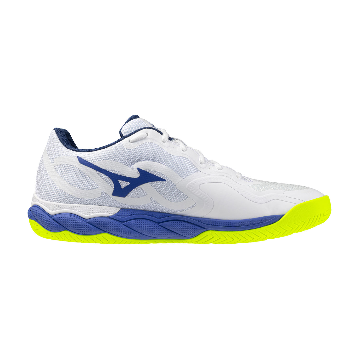 Mizuno Wave Enforce Court AC - White/Dazzling Blue/Lightning Yellow