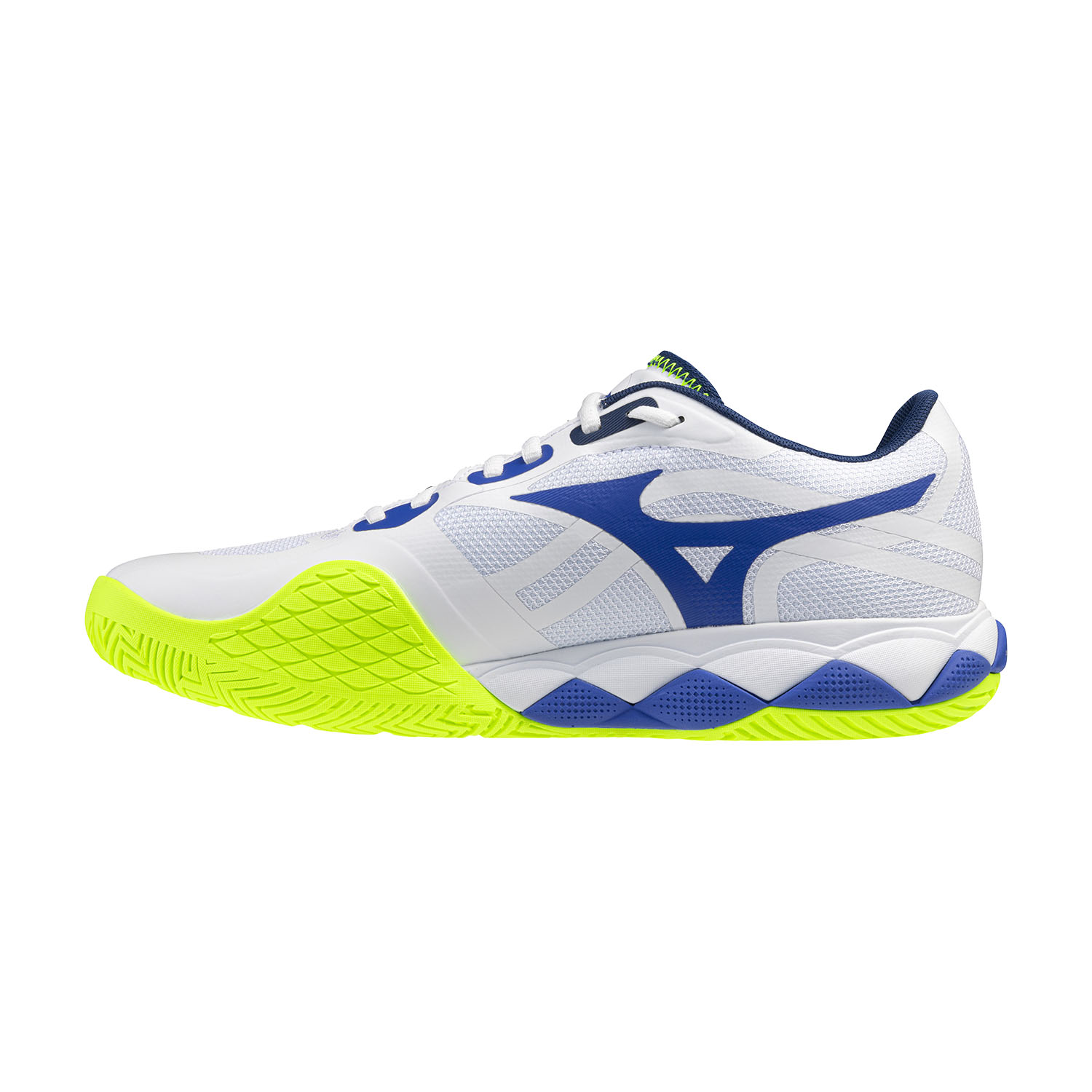 Mizuno Wave Enforce Tour 2 AC - White/Dazzling Blue/Lightning Yellow