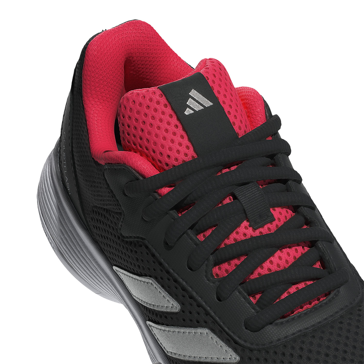 adidas Courtflash Niños - FTWR White/Silver Metallic/Core Black