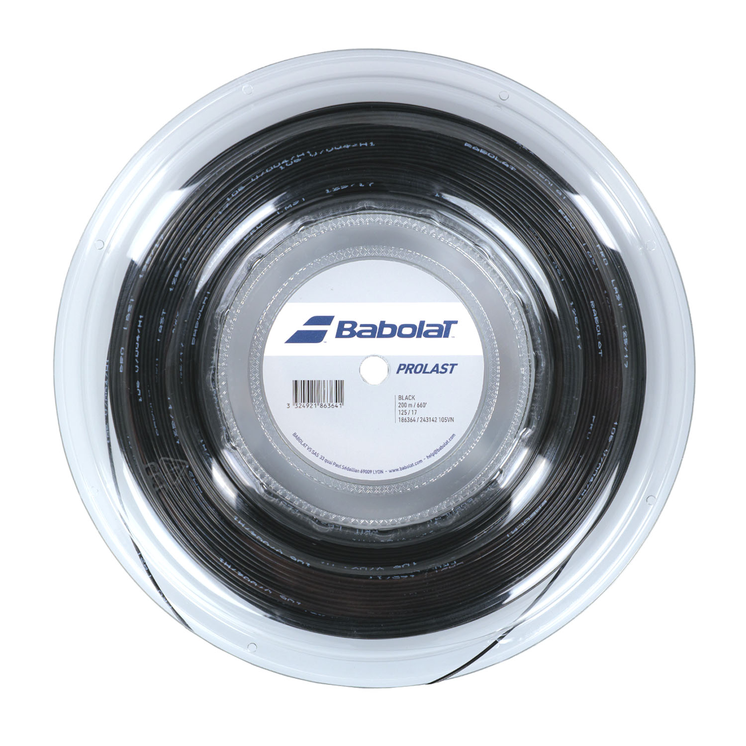 Babolat Pro Last 1.25 Matassa 200 m - Black