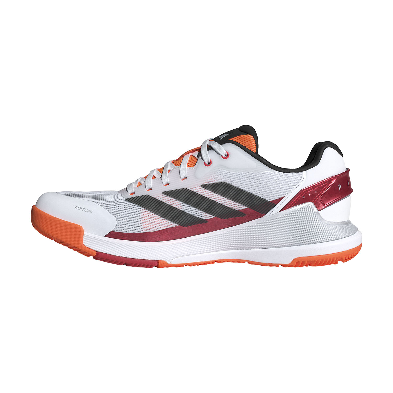 adidas Crazyquick LS Padel - Cloud White/Core Black/Lucid Orange