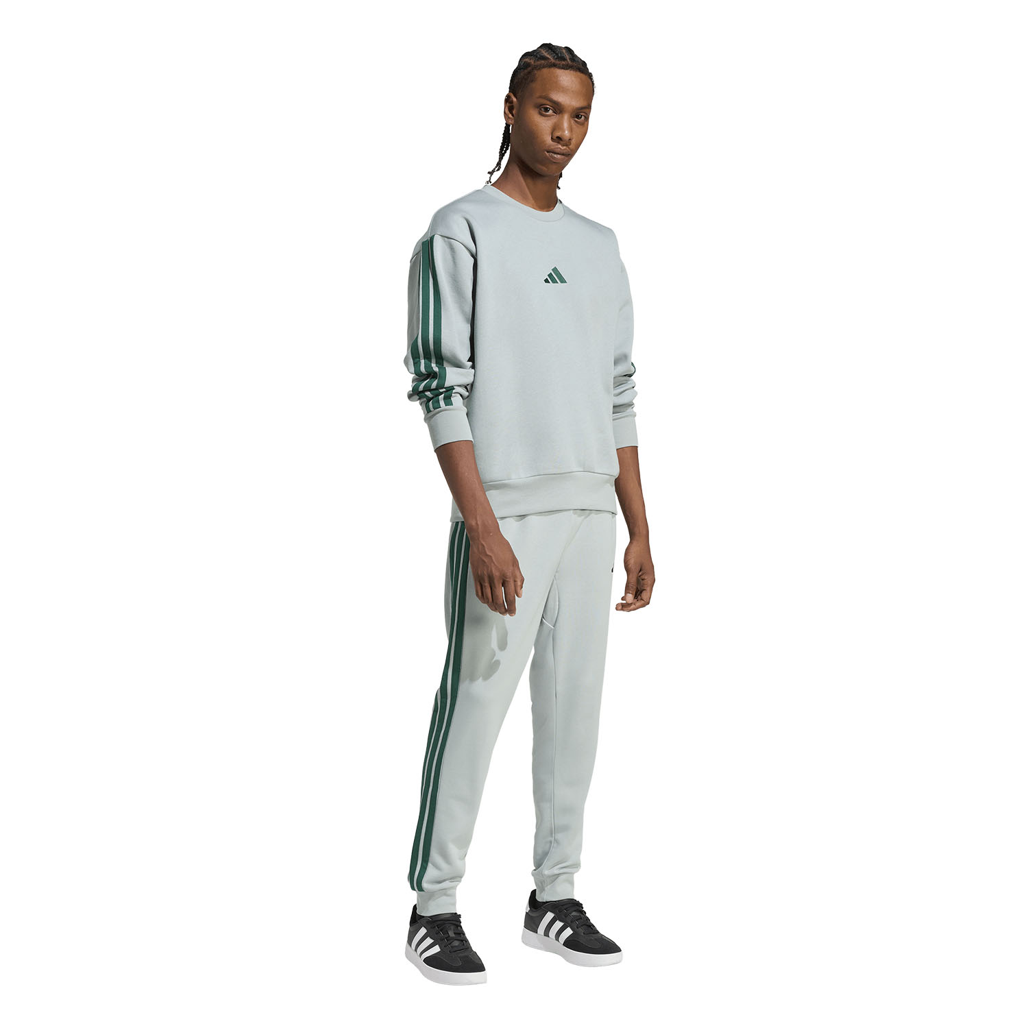 adidas Essential 3-Stripes Pantaloni - Wonder Sage/Collegiate Green