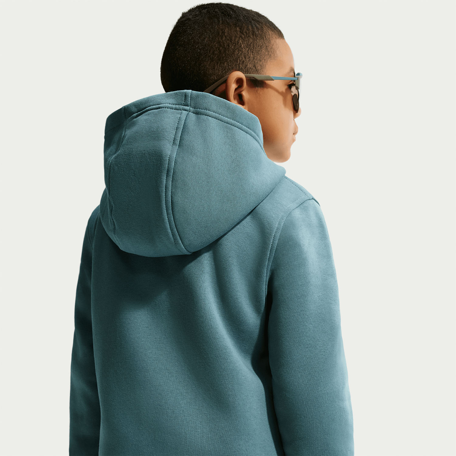 Nike Club Pro Felpa Bambini - Mineral Slate/White