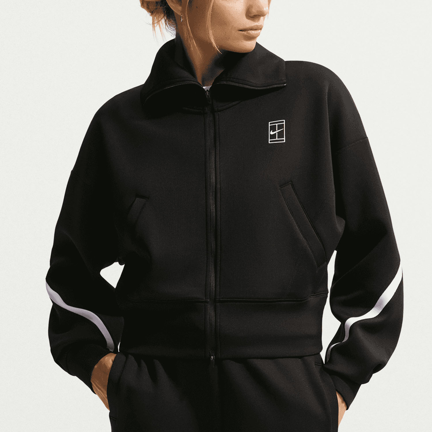 Nike Court Advantage Giacca - Black/White