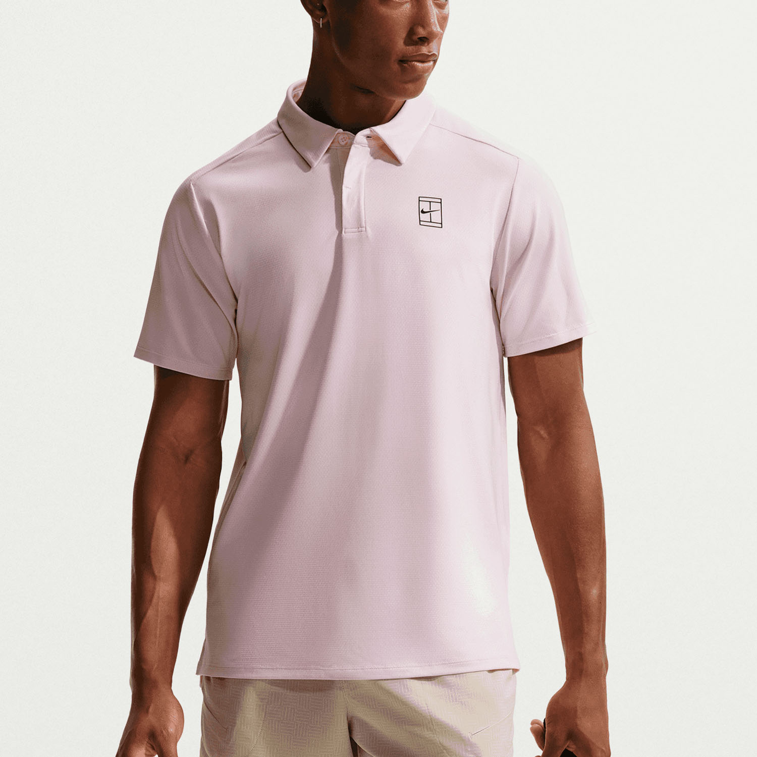 Nike Court Advantage Polo - Pink Foam/Black