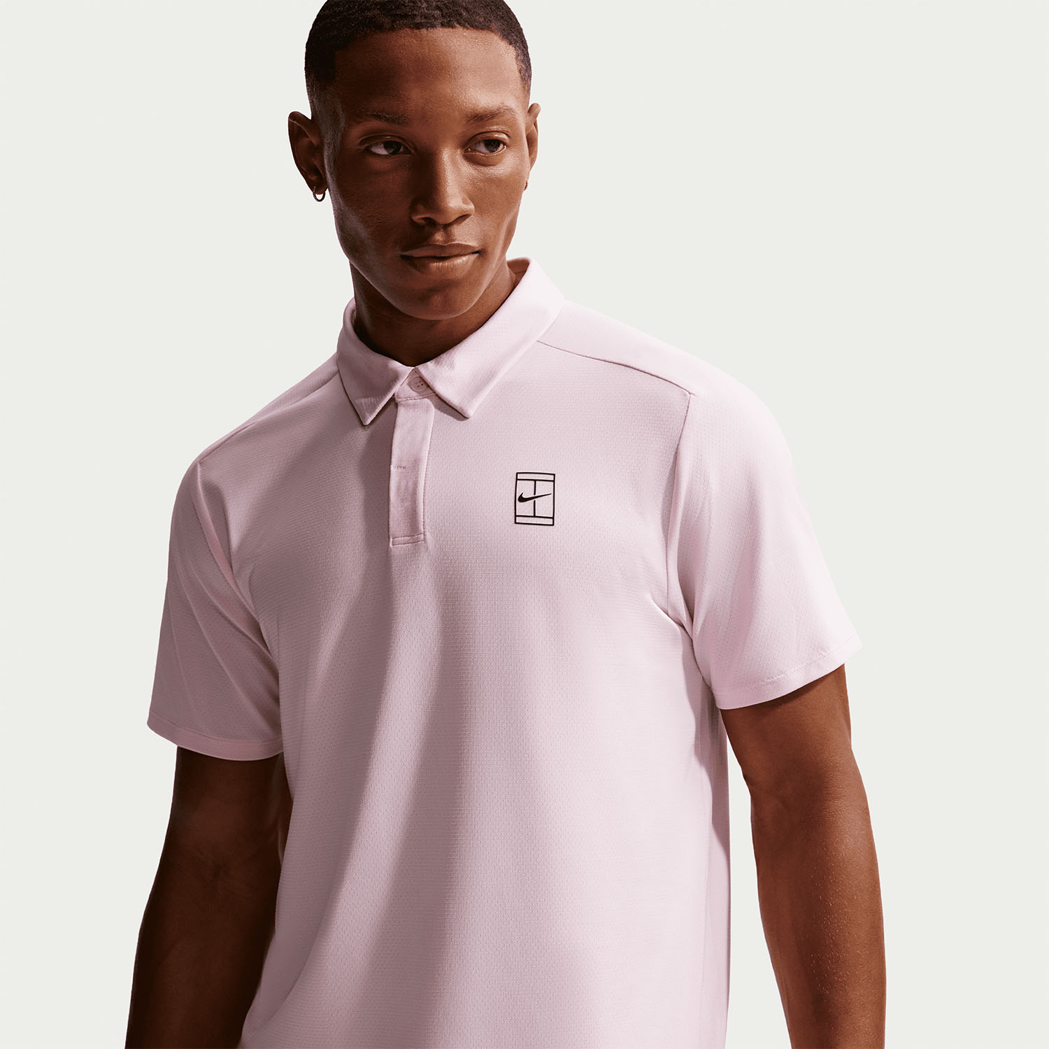 Nike Court Advantage Polo - Pink Foam/Black