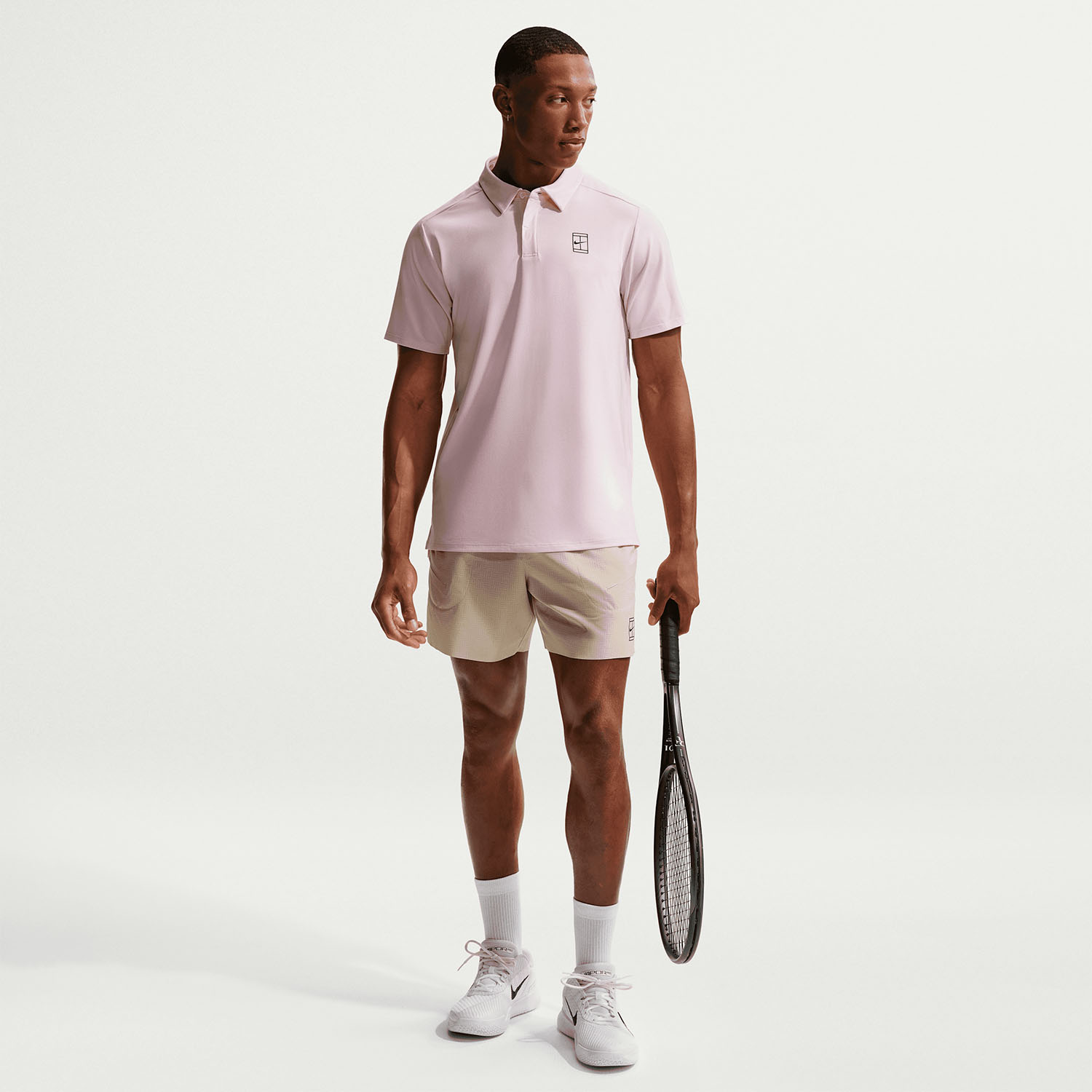 Nike Court Advantage Polo - Pink Foam/Black