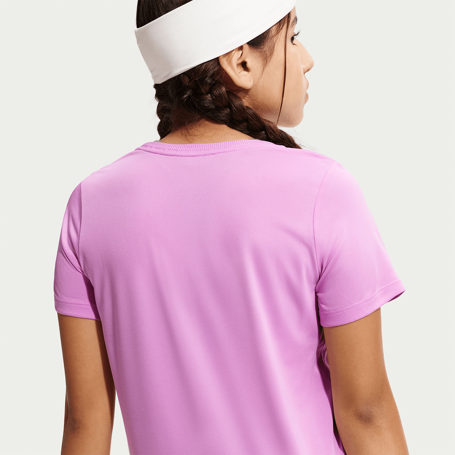 Nike Dri-FIT One T-Shirt Girl - Light Magenta/White