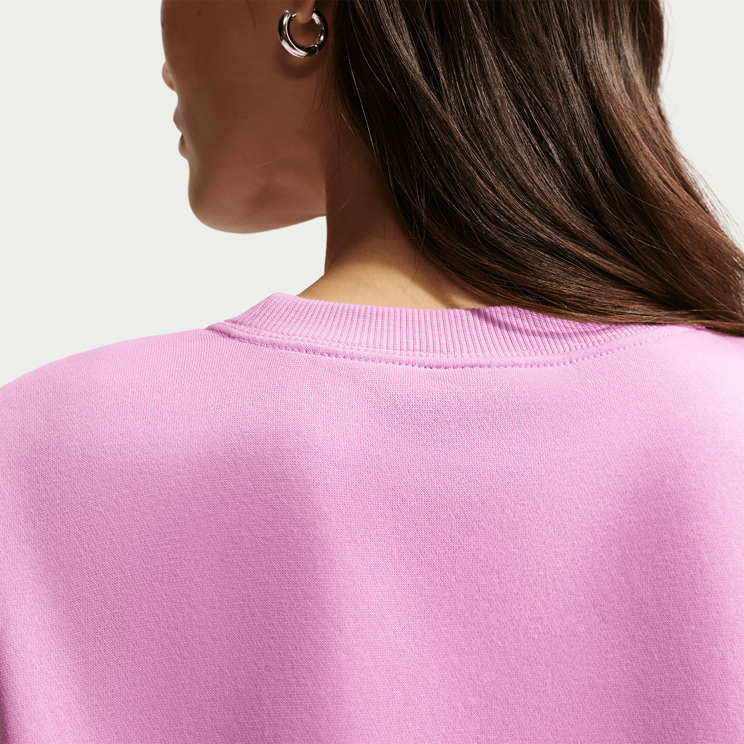 Nike Phoenix Crew Felpa - Light Magenta/Sail