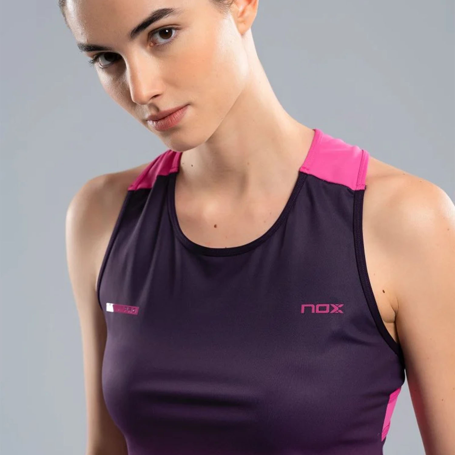 NOX Pro Logo Top - Blackberry/Rose Degraded