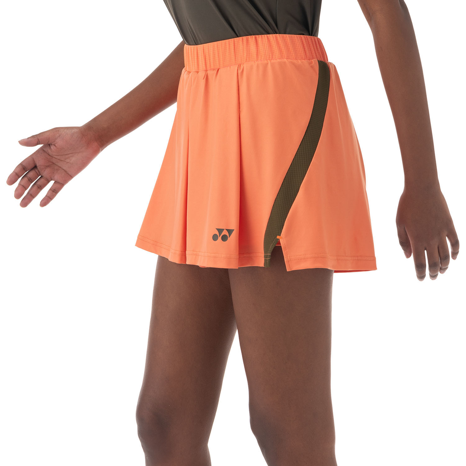 Gonna Da Tennis Donna Vita Alta Plissettata Con Pantaloncini Integrati E Tasche - Arancione XX-Large - Per Golf, Corsa, Palestra