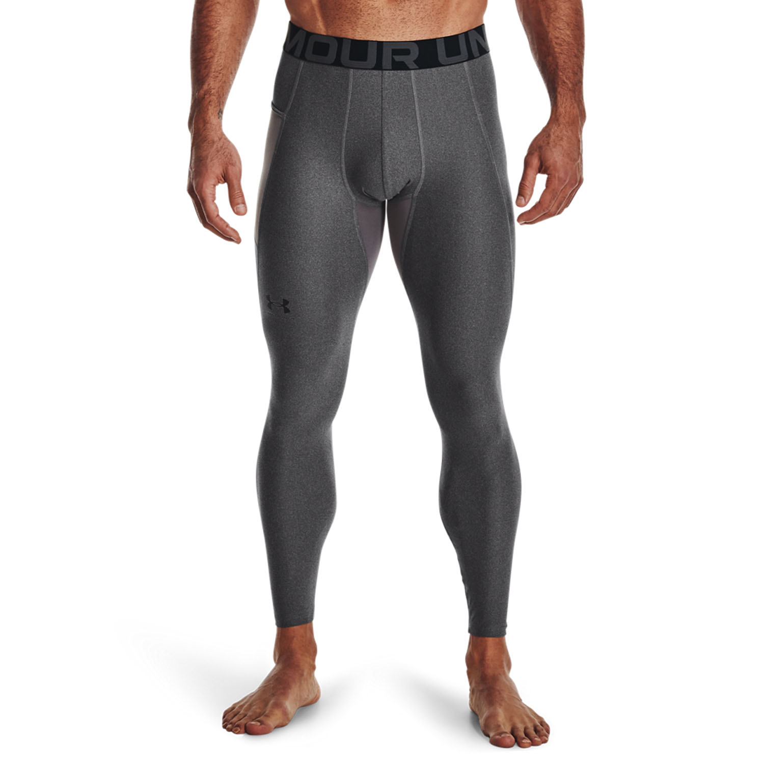 Under Armour HeatGear Tights - Carbon Heather/Black
