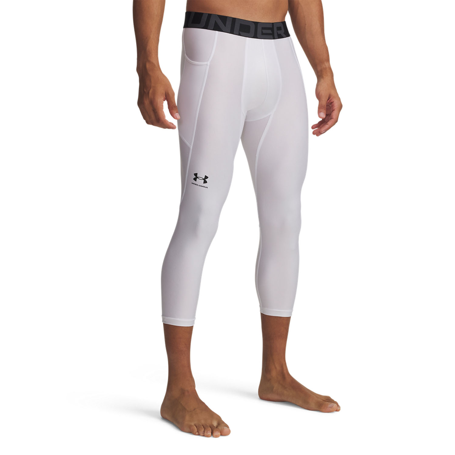 Under Armour HeatGear 3/4 Tights - White/Black