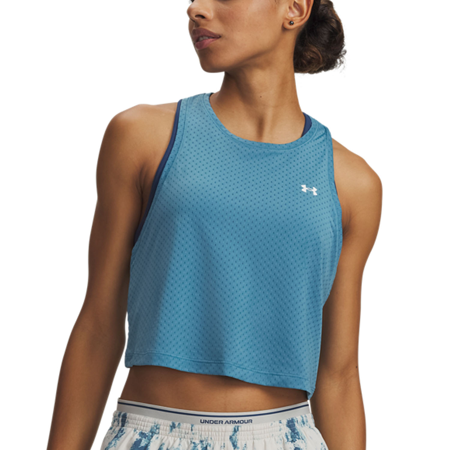 Under Armour Tech Top - Boundless Blue/Qhite