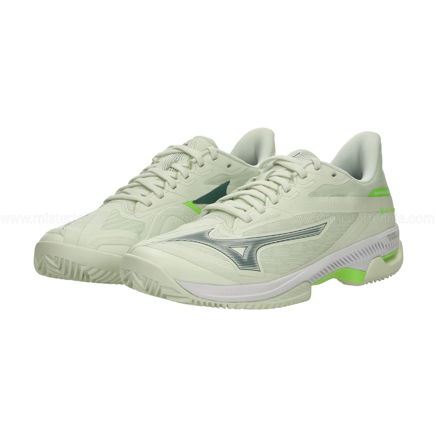 Mizuno Wave Exceed Court Padel - Phantom Green/White/Glowing Apple