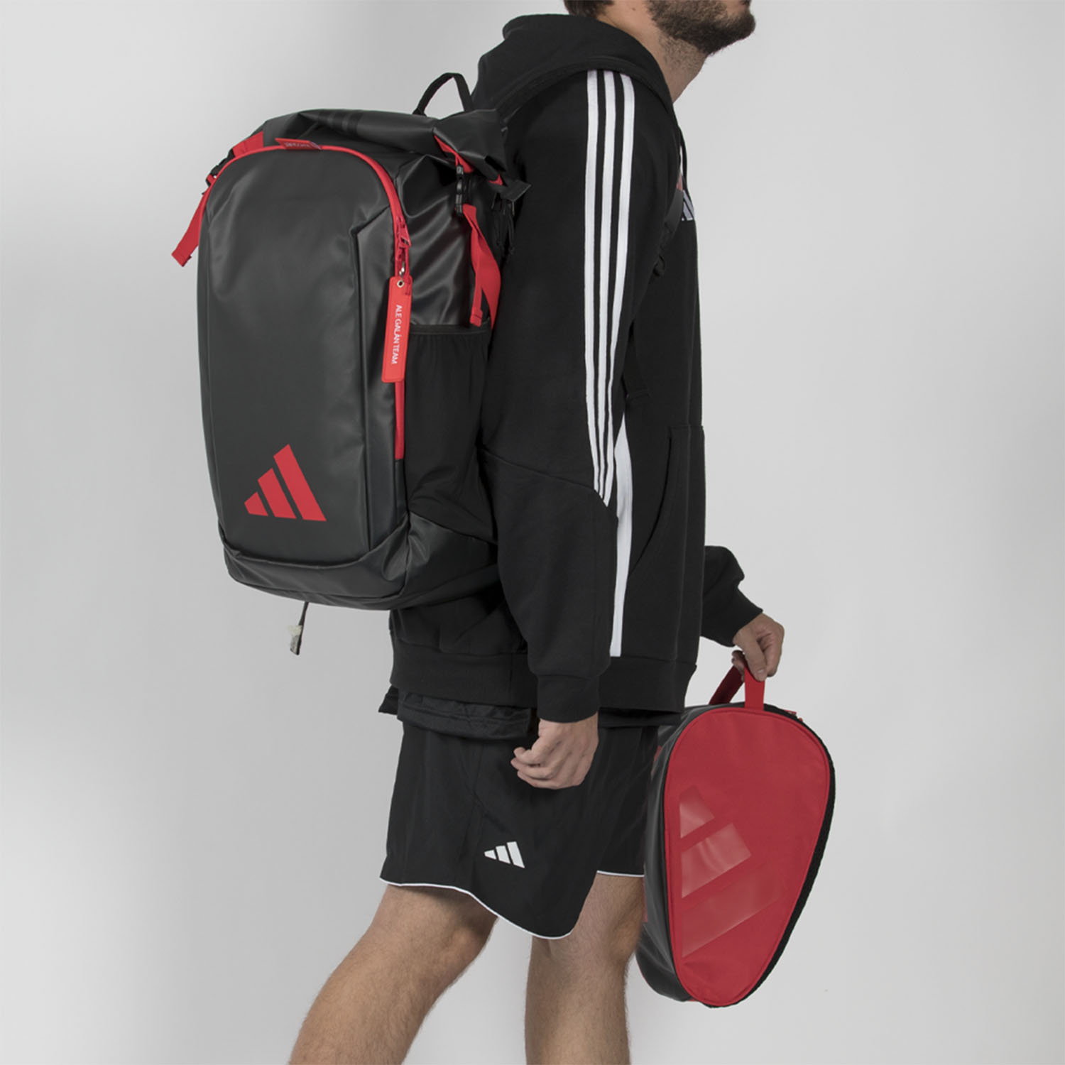adidas 3 Stripes Bolsa de Zapatillas - Black/Red