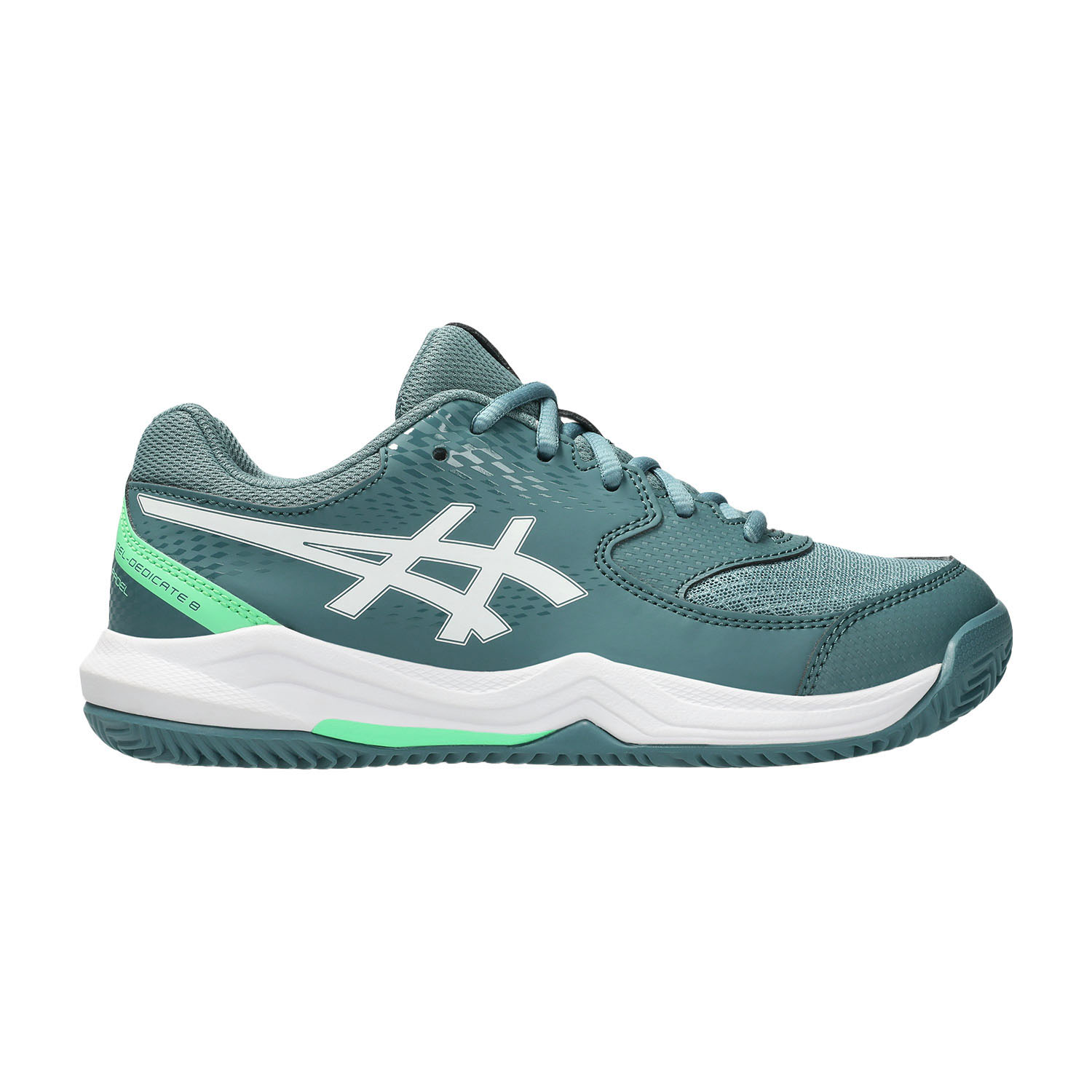 ASICS Gel Dedicate 8 GS Padel Junior - Misty Pine/White