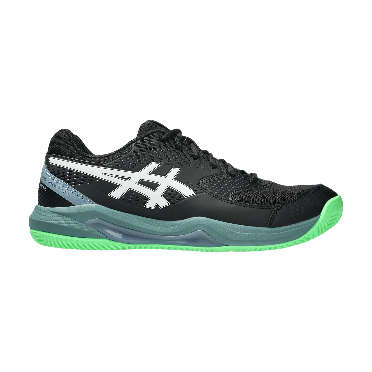 ASICS Gel Dedicate 8 Padel - Black/Vital Green