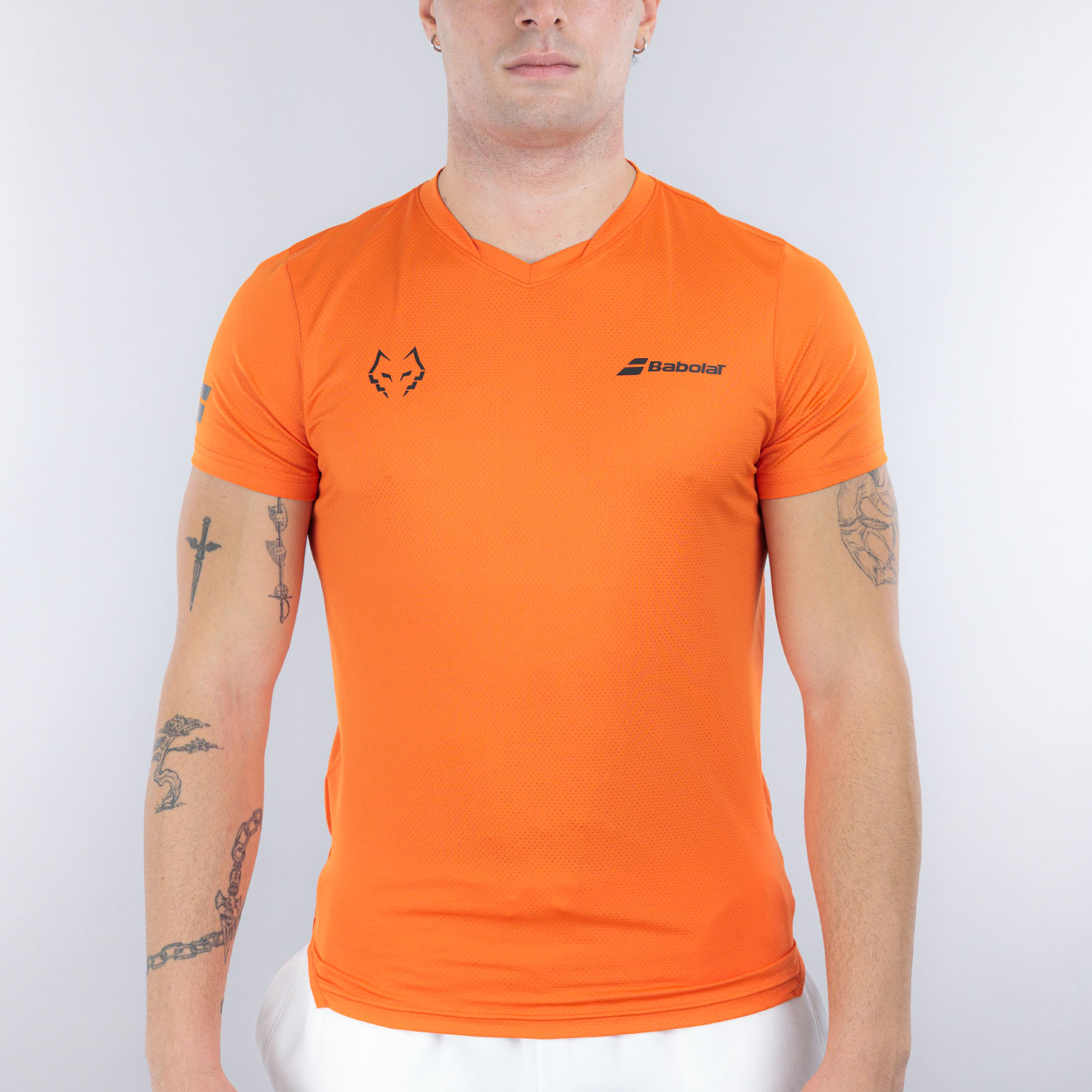 Babolat Juan Lebrón Crew T-Shirt - Red Orange