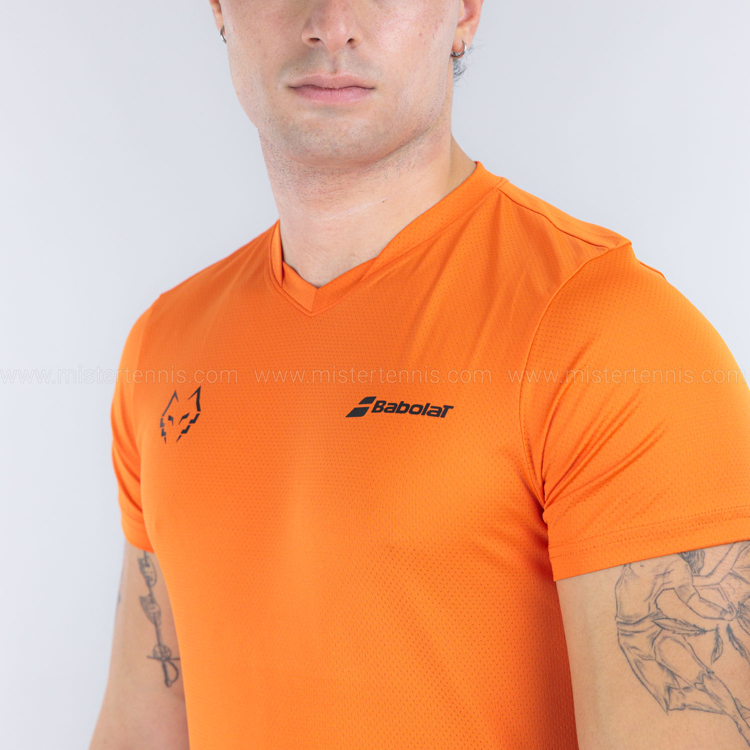 Babolat Juan Lebrón Crew T-Shirt - Red Orange