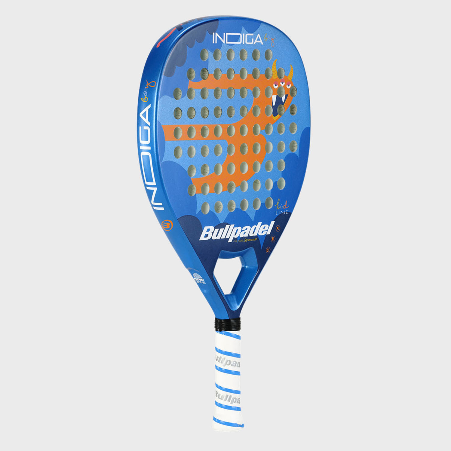 Bullpadel Indiga Boy Padel - Blue/Orange