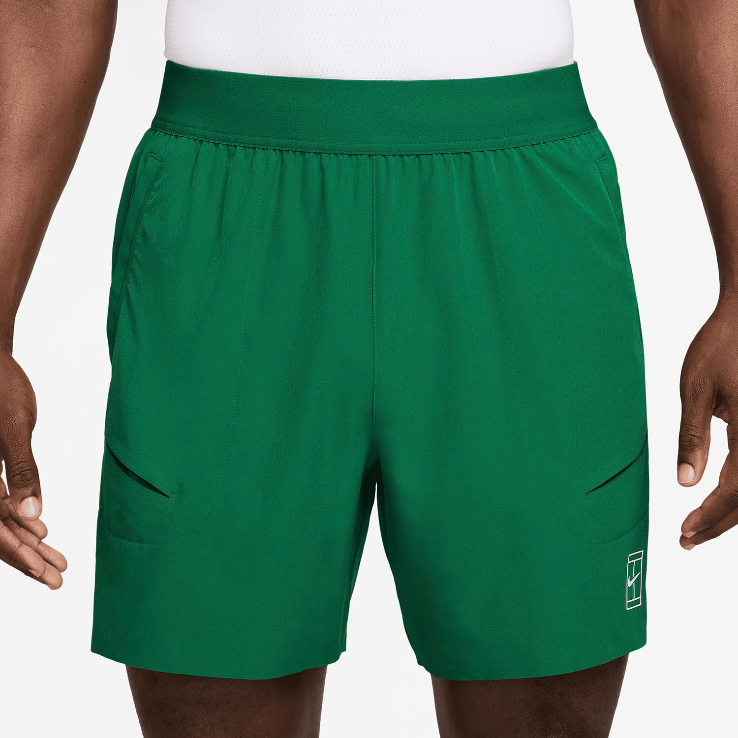 Nike Court Advantage 6in Shorts - Malachite/White