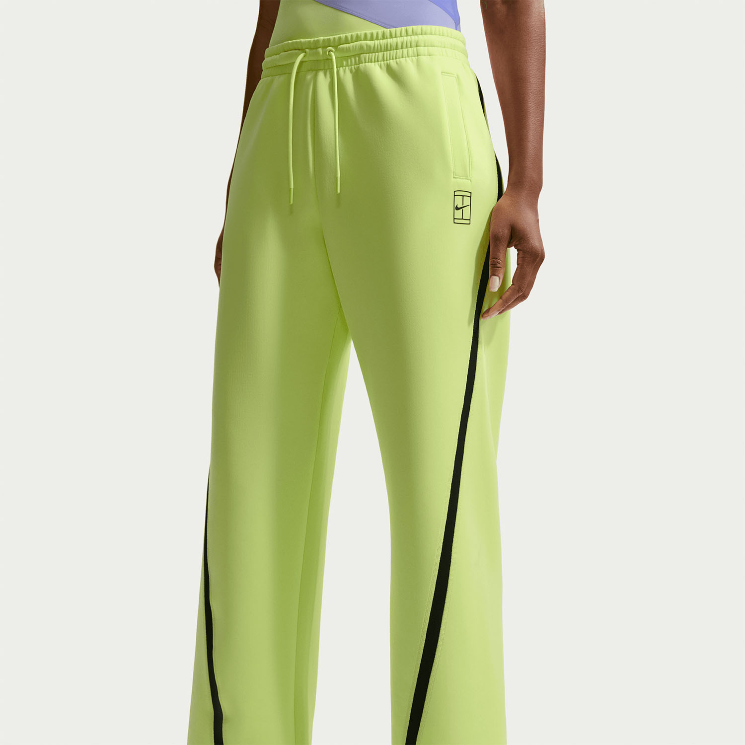 Nike Court Advantage Pants - Light Lemon Twist/Black