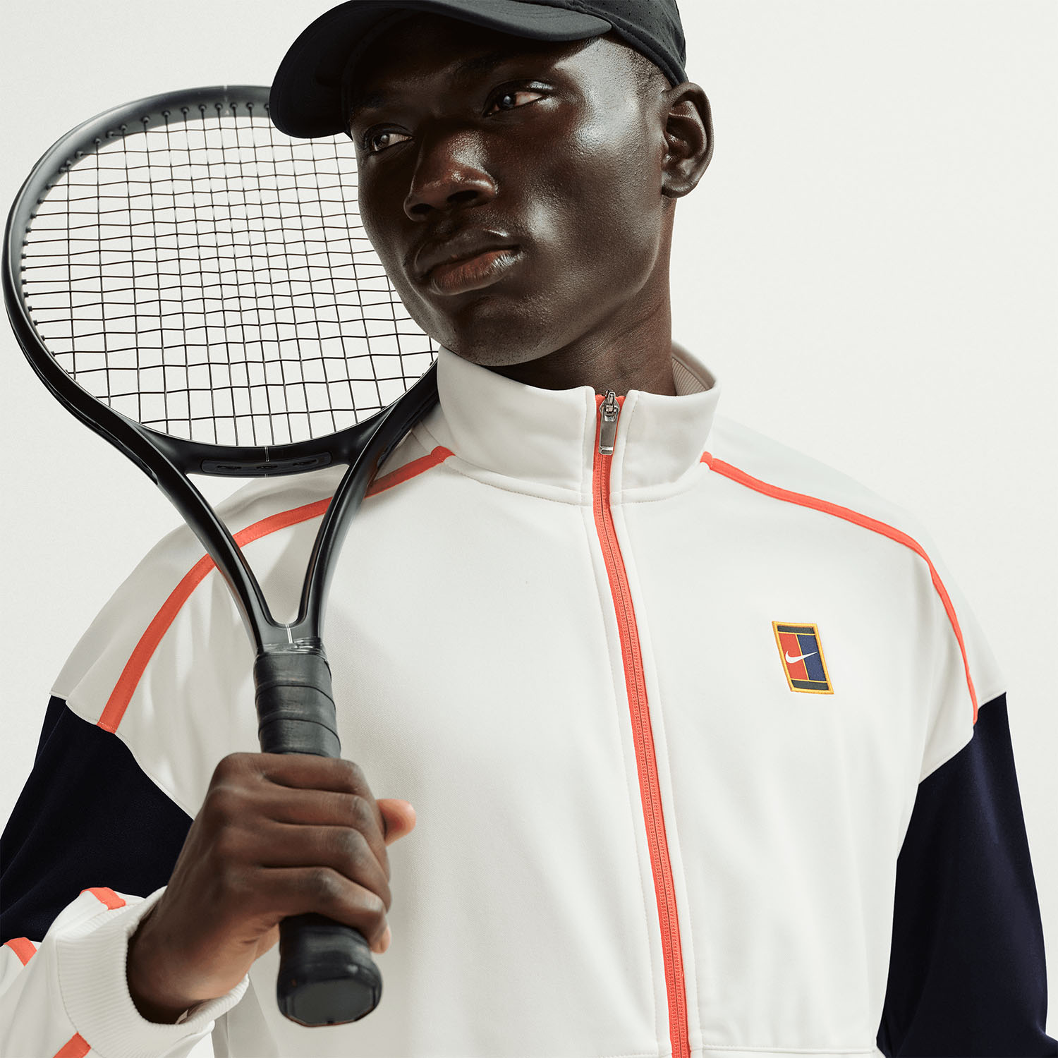 Nike Court Heritage Jacket - Sail/Turf Orange