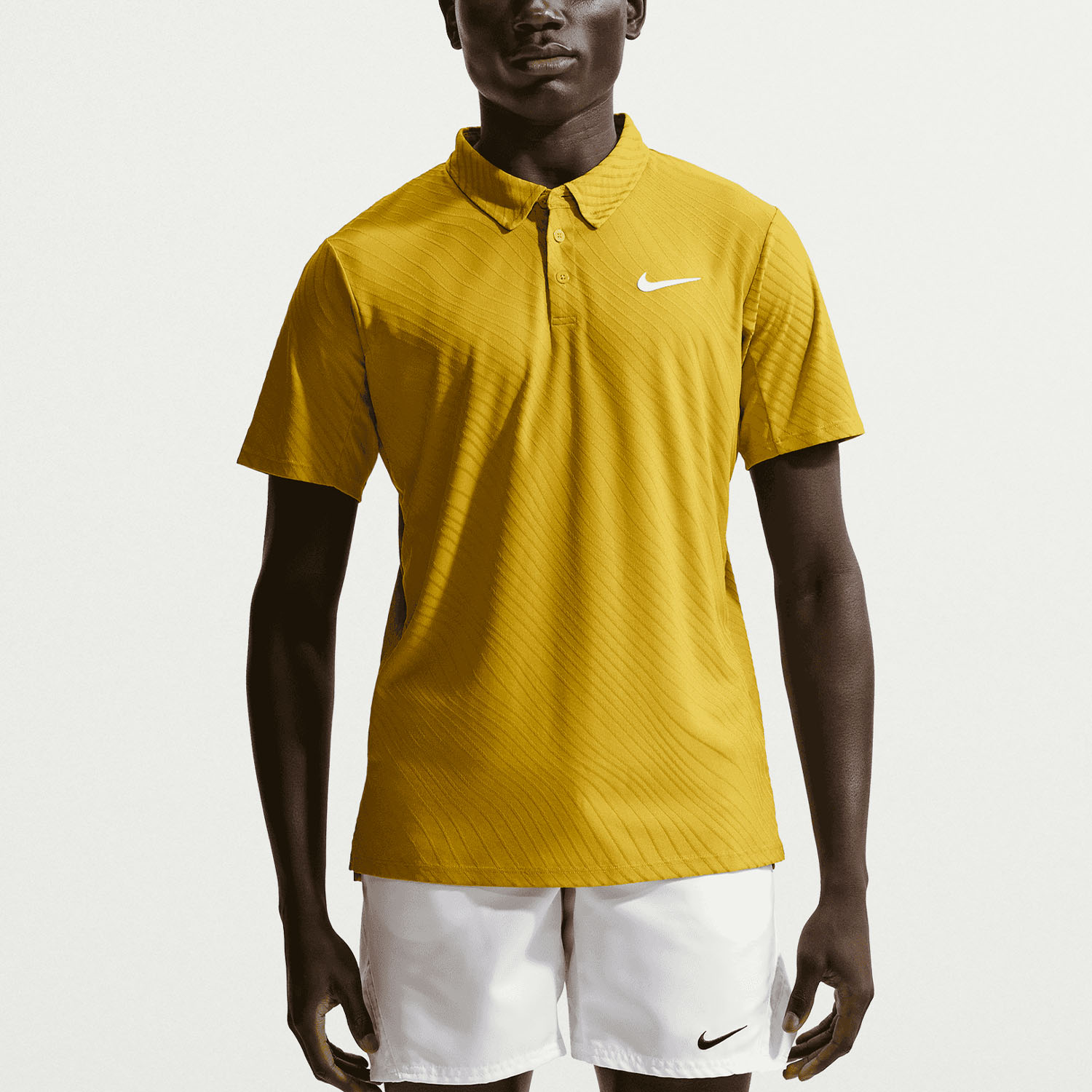 Nike Court Slam Pro Polo - Saffron Quartz/White