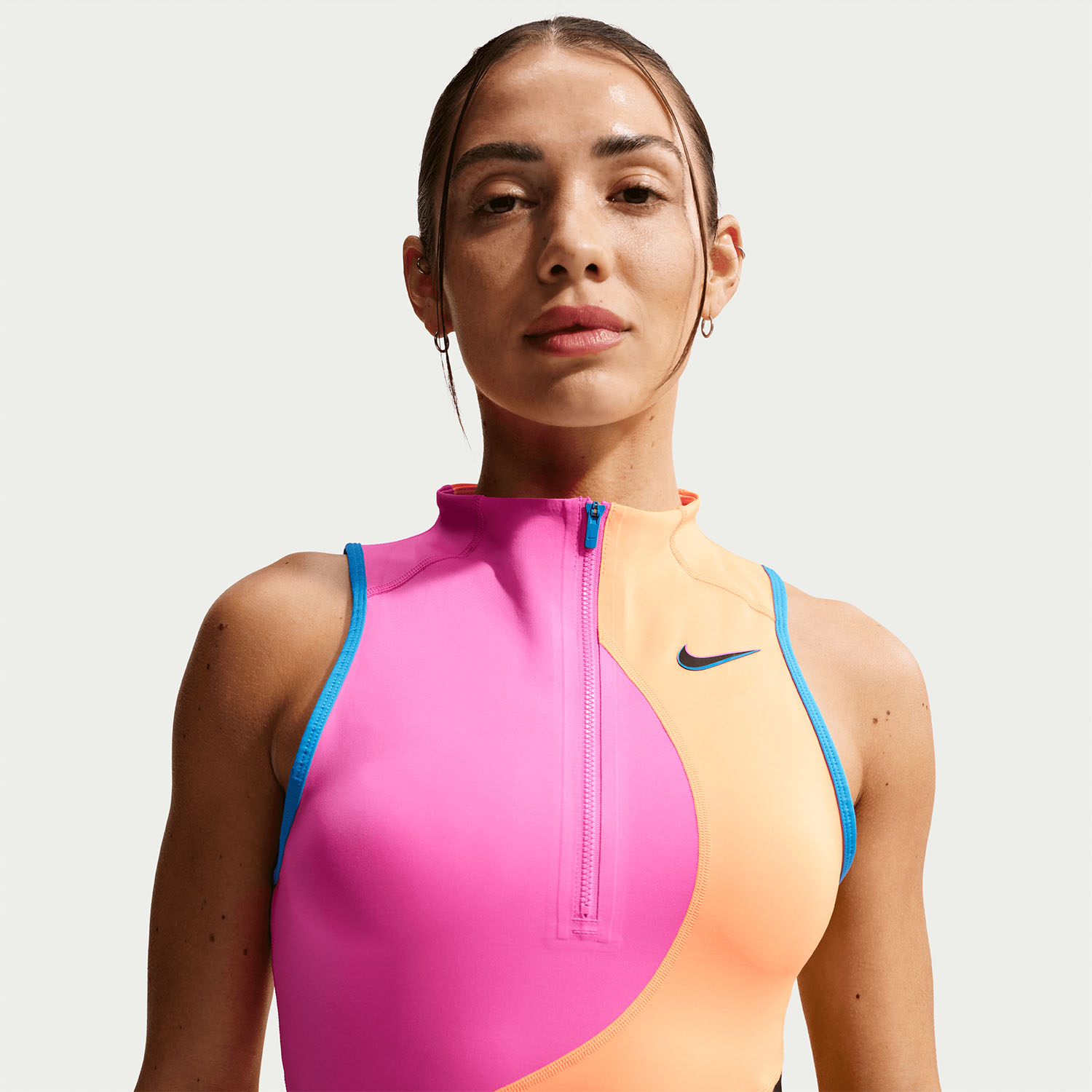 Nike Court Slam Dress - Laser Fuchsia/Atomic Orange/Black